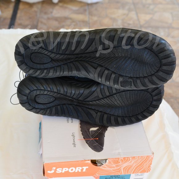 size 10 Black/Blue Jsport‎ Women’s Slip On shoes - Picture 2 of 9